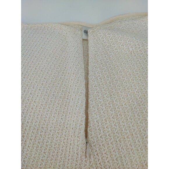 St John Women's Beige Wool Cotton Knit Skirt Size 10 - Picture 3 of 9